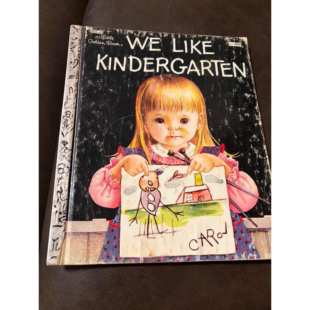 Vintage Little Golden Book We Like Kindergarten Clara Cassidy Eloise Wilkin 80s